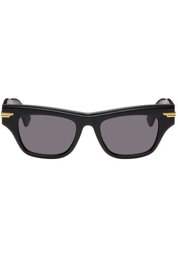 Bottega Veneta Black Mitre Square Sunglasses