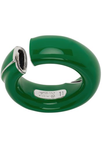 Bottega Veneta Green Fold Ring