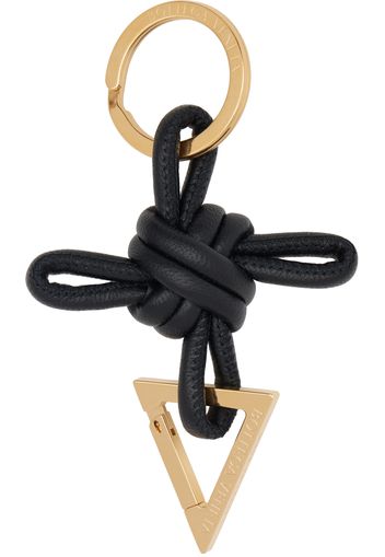 Bottega Veneta Black Triangle Keychain