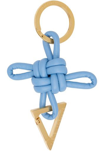 Bottega Veneta Blue Triangle Key Ring