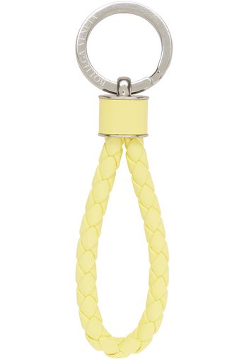 Bottega Veneta Yellow Intreccio Key Ring