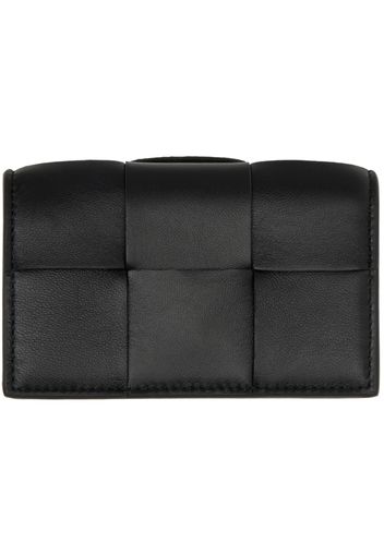 Bottega Veneta Black Business Card Holder