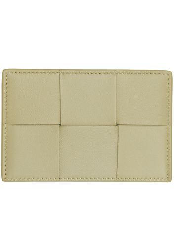 Bottega Veneta Khaki Credit Card Holder