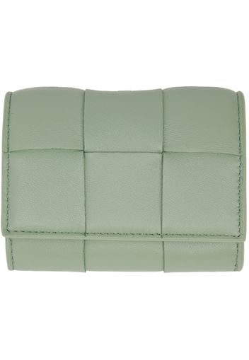 Bottega Veneta Green Small Envelope Card Case