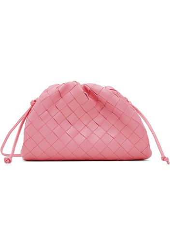 Bottega Veneta Pink Mini Intrecciato Clutch