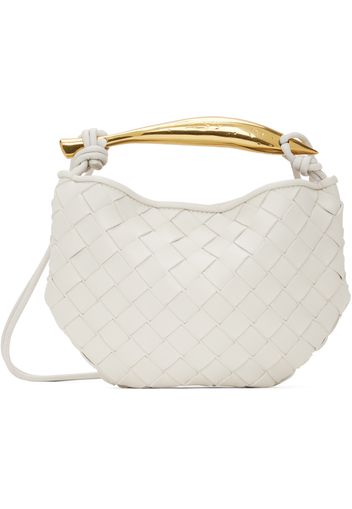 Bottega Veneta White Mini Sardine Shoulder Bag