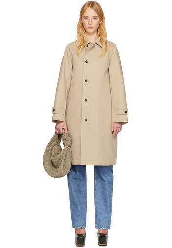 Bottega Veneta Beige Spread Collar Coat