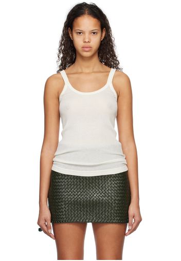 Bottega Veneta Off-White Slim-Fit Tank Top