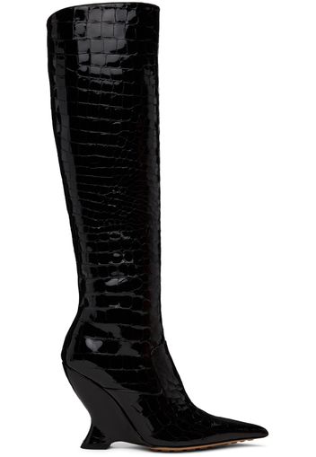 Bottega Veneta Black Punta Boots