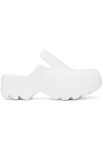 Bottega Veneta White Flash Clogs