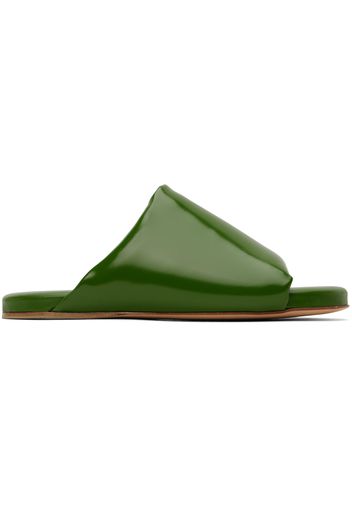 Bottega Veneta Green Cushion Slides