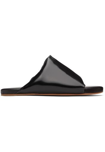 Bottega Veneta Black Cushion Slides