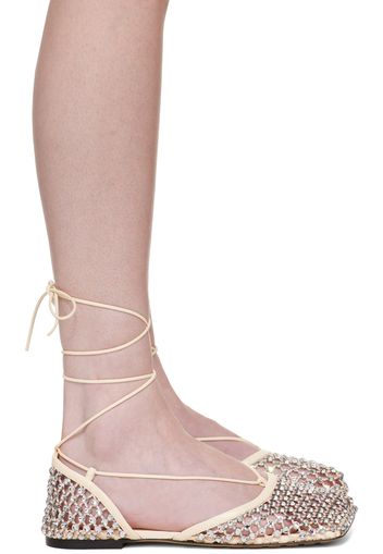 Bottega Veneta Off-White Wraparound Sandals