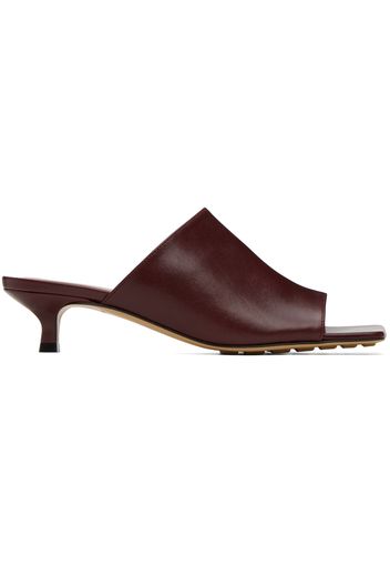 Bottega Veneta Burgundy Stretch Mules