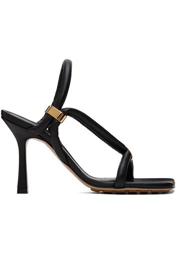 Bottega Veneta Black Stretch Strap Sandals