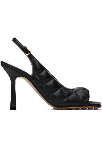 Bottega Veneta Black Padded Heeled Sandals