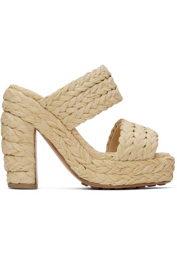 Bottega Veneta Beige Trinity Heeled Sandals