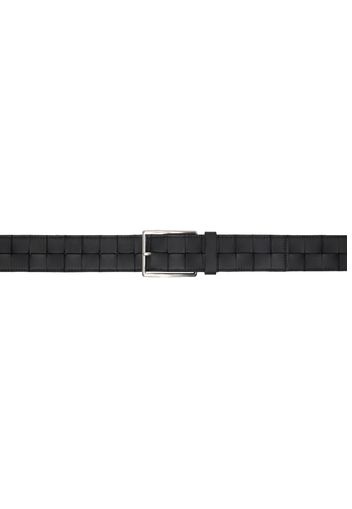 Bottega Veneta Black Maxi Intreccio Belt