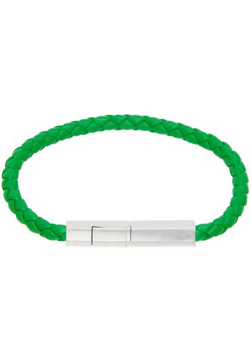 Bottega Veneta Green Braid Bracelet