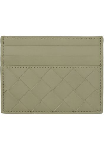 Bottega Veneta Taupe Intrecciato Card Holder