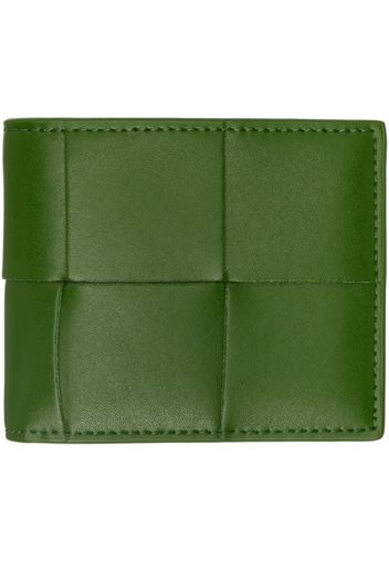 Bottega Veneta Green Bifold Wallet