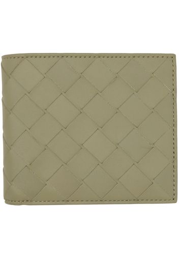 Bottega Veneta Taupe Intrecciato Bifold Wallet