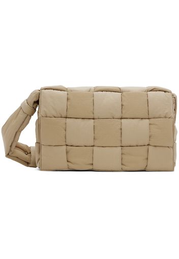 Bottega Veneta Beige Large Padded Tech Cassette Bag