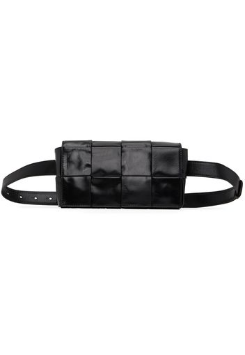 Bottega Veneta Black Paper Cassette Belt Bag