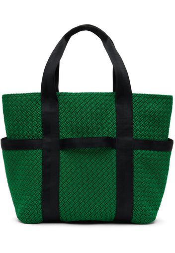 Bottega Veneta Green Voyager Zipped Tote