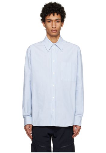 Bottega Veneta Blue & White Striped Shirt