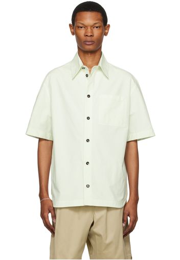 Bottega Veneta Green Relaxed-Fit Shirt