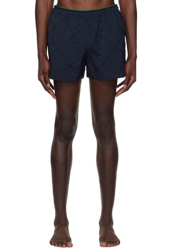 Bottega Veneta Navy Paneled Swim Shorts