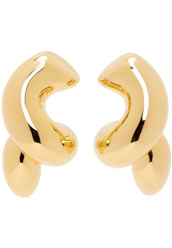 Bottega Veneta Gold Twist Earrings