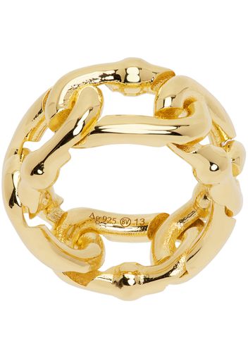 Bottega Veneta Gold Chain Link Ring