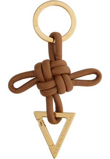 Bottega Veneta Brown Triangle Keychain