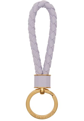 Bottega Veneta Purple Intreccio Keyring