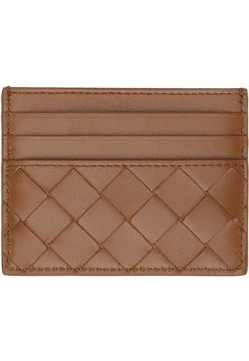 Bottega Veneta Brown Intrecciato Card Holder