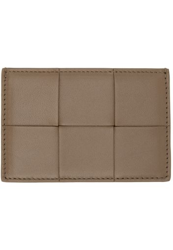 Bottega Veneta Brown Cassette Card Holder