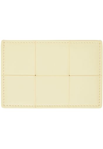 Bottega Veneta Yellow Cassette Card Holder