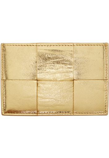 Bottega Veneta Gold Cassette Card Holder