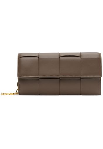 Bottega Veneta Taupe Foldover Bag