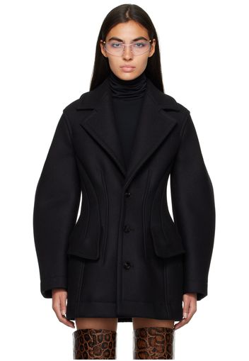 Bottega Veneta Black Felted Coat