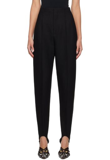 Bottega Veneta Black Stirrup Trousers