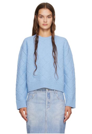 Bottega Veneta Blue Intreccio Sweater