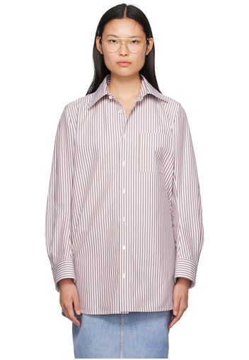 Bottega Veneta Brown Striped Shirt