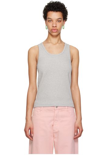 Bottega Veneta Gray Scoop Tank Top