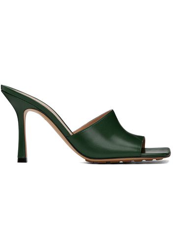 Bottega Veneta Green Stretch Mules