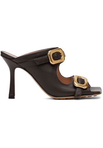 Bottega Veneta Brown Stretch Buckle Mule