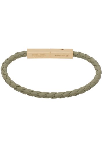 Bottega Veneta Green Braided Bracelet