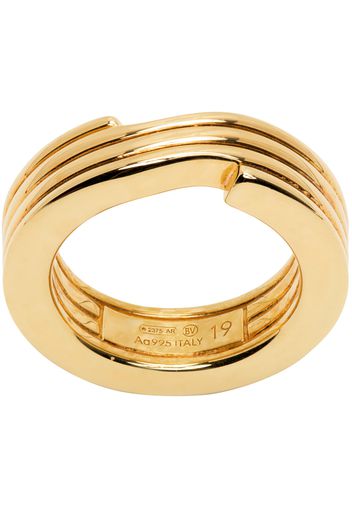 Bottega Veneta Gold Key Chain Ring